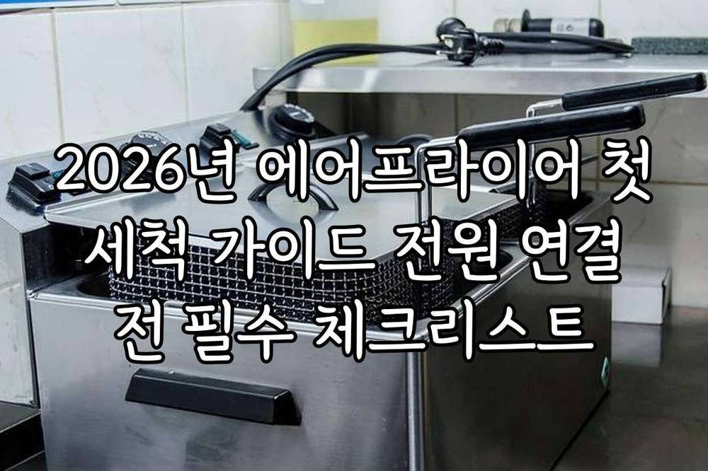2026년 에어프라이어 첫 세척 가이드 전원 연결 전 필수 체크리스트