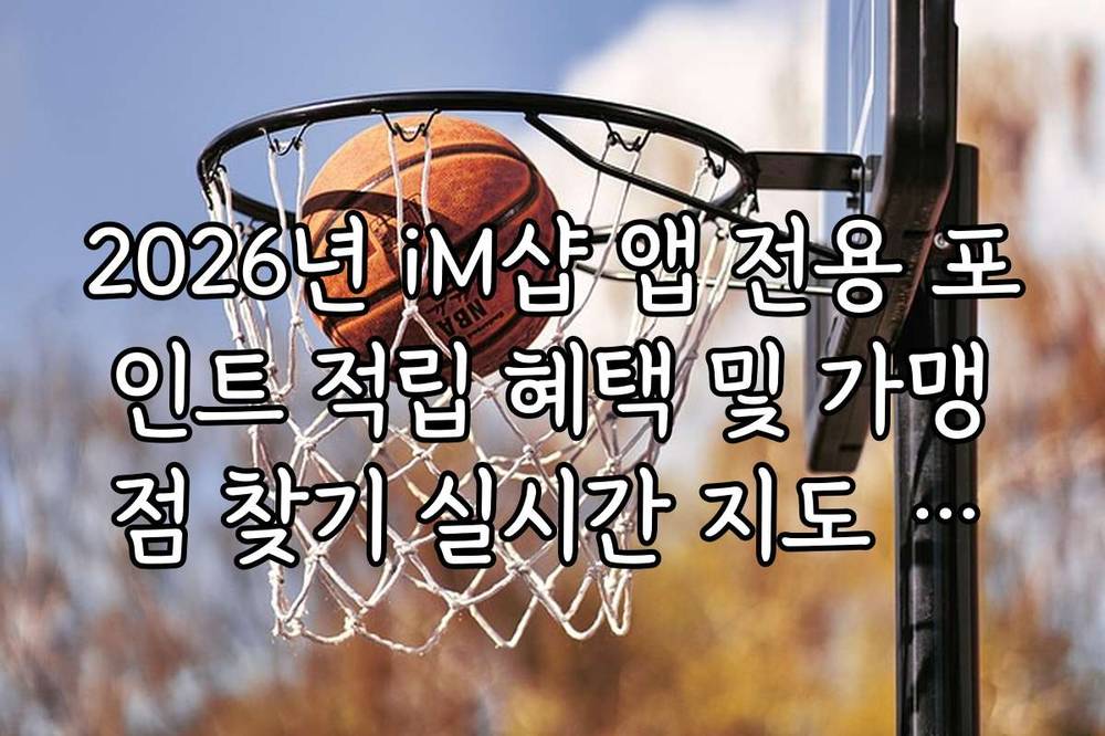 2026년 iM샵 앱 전용 포인트 적립 혜택 및 가맹점 찾기 실시간 지도 활용