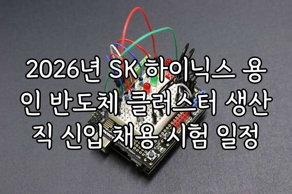 2026년 SK 하이닉스 용인 반도체 클러스터 생산직 신입 채용 시험 일정