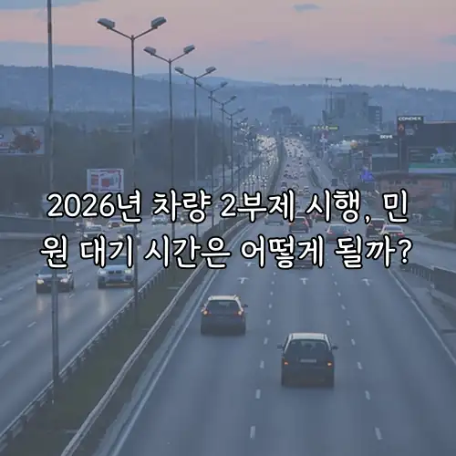 2026년 차량 2부제 시행, 민원 대기 시간은 어떻게 될까?