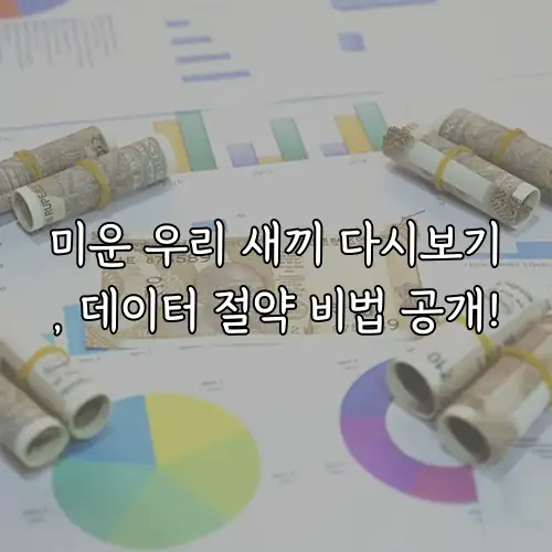 미운 우리 새끼 다시보기, 데이터 절약 비법 공개!