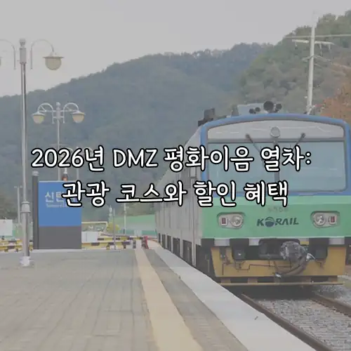 2026년 DMZ 평화이음 열차: 관광 코스와 할인 혜택