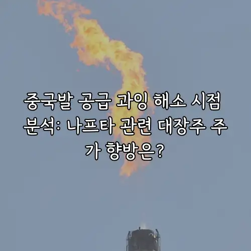 중국발 공급 과잉 해소 시점 분석: 나프타 관련 대장주 주가 향방은?