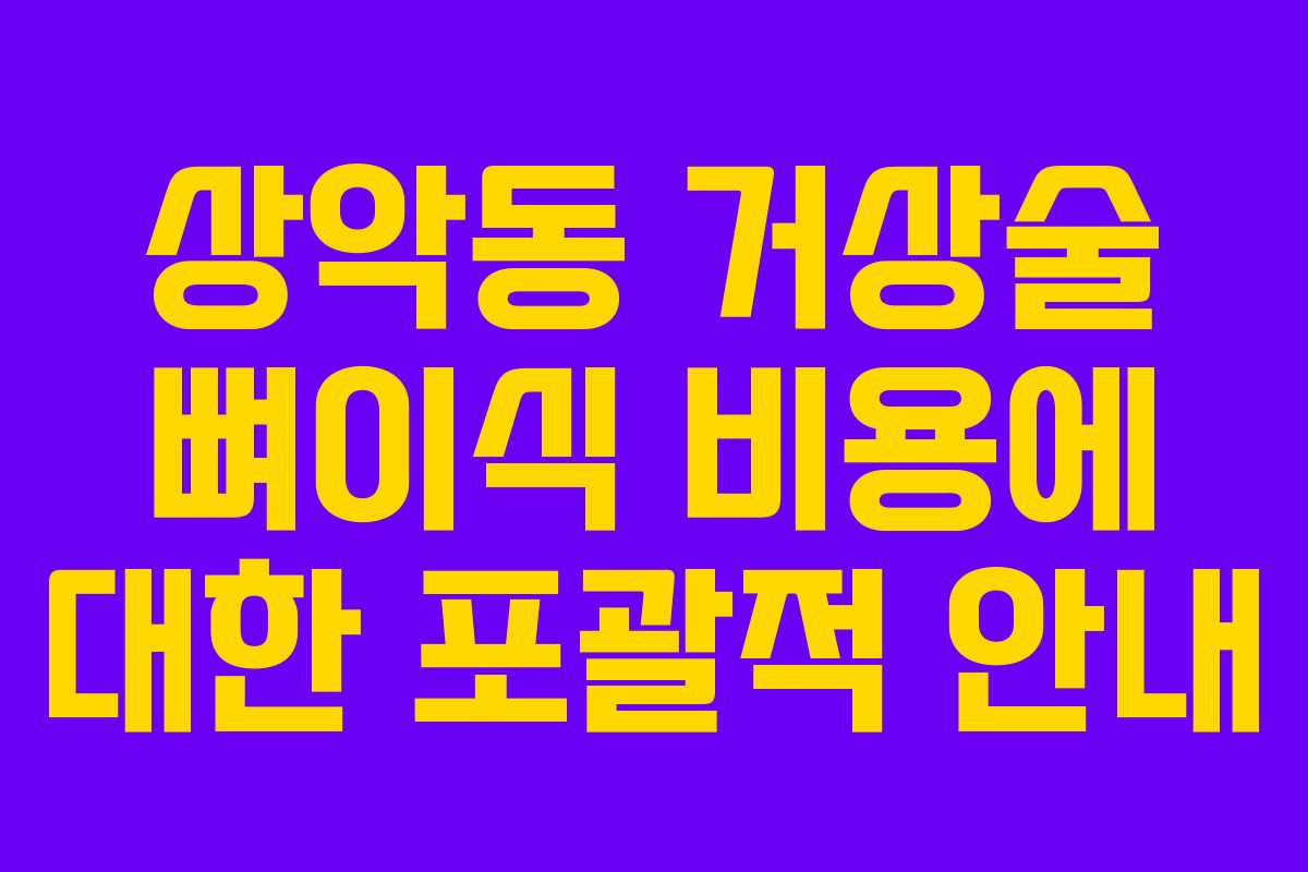 상악동 거상술 뼈이식 비용에 대한 포괄적 안내