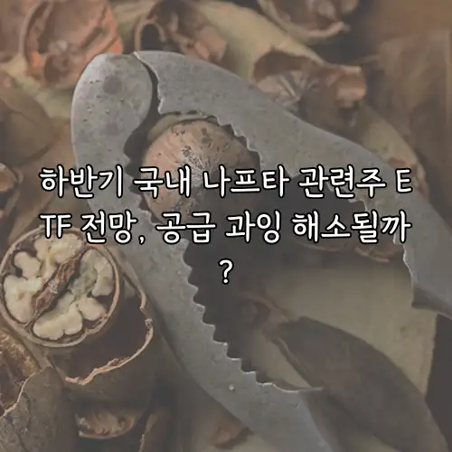 하반기 국내 나프타 관련주 ETF 전망, 공급 과잉 해소될까?